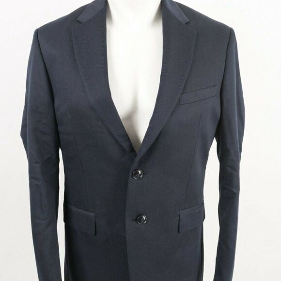 Zara Mens Suit Jacket Blazer Sz US 36 EU 46 Blue - Picture 1 of 6
